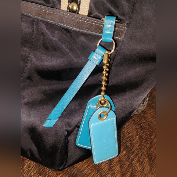 COACH Hampton Black Satin Mini Tote (No. AG5M-126) - Picture 3 of 7